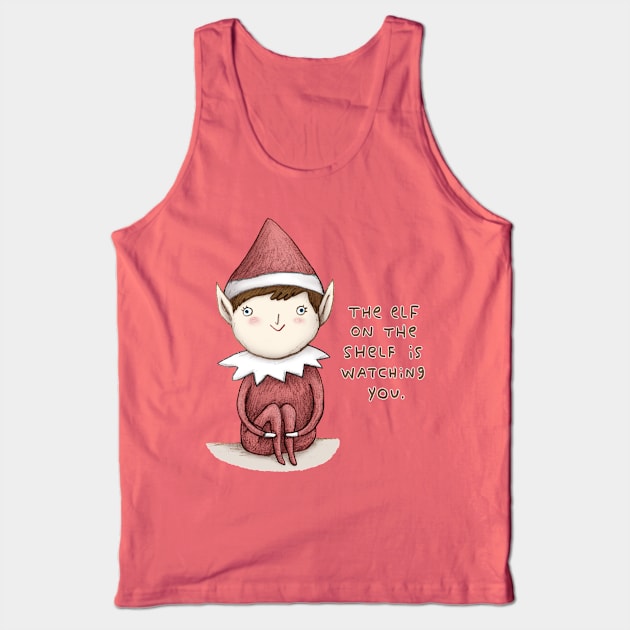 The Elf on The Shelf Tank Top by Sophie Corrigan